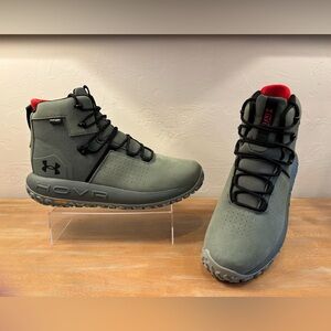 Under Armour HOVR Infil Waterproof Rough Out Tactical Boots Moss Green Mens 11
